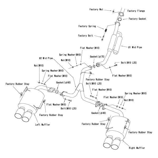 HKS Legamax Premium Exhaust - Subaru WRX / STI 15-21