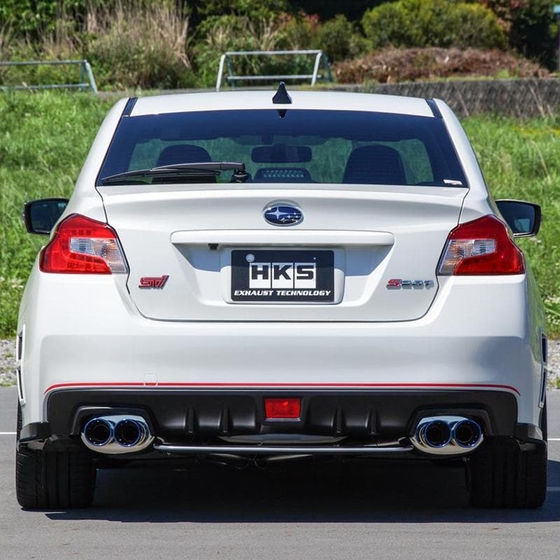 HKS Super Turbo Muffler W-Tail Exhaust - Subaru WRX VAG / STI VAB/VAF 15-21