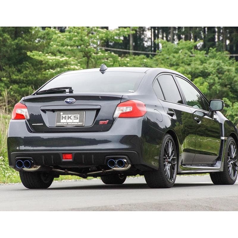 HKS Super Turbo Muffler W-Tail Exhaust - Subaru WRX VAG / STI VAB/VAF 15-21