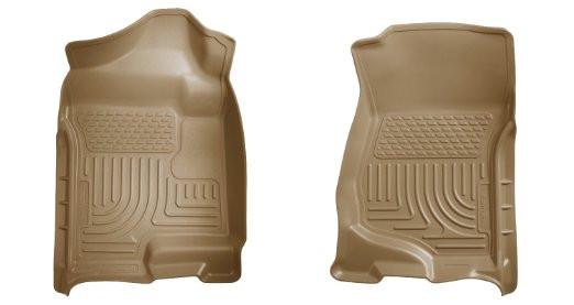 2007-2014 Cadillac Escalade ESV/EXT Weatherbeater Tan Front Floor Liners by Husky Liners (18203)