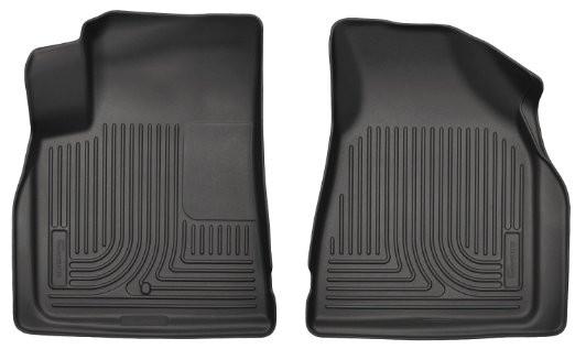 2009-2014 Chevy Traverse/07-14 GMC Acadia Weatherbeater Black Front Floor Liners by Husky Liners (18211)