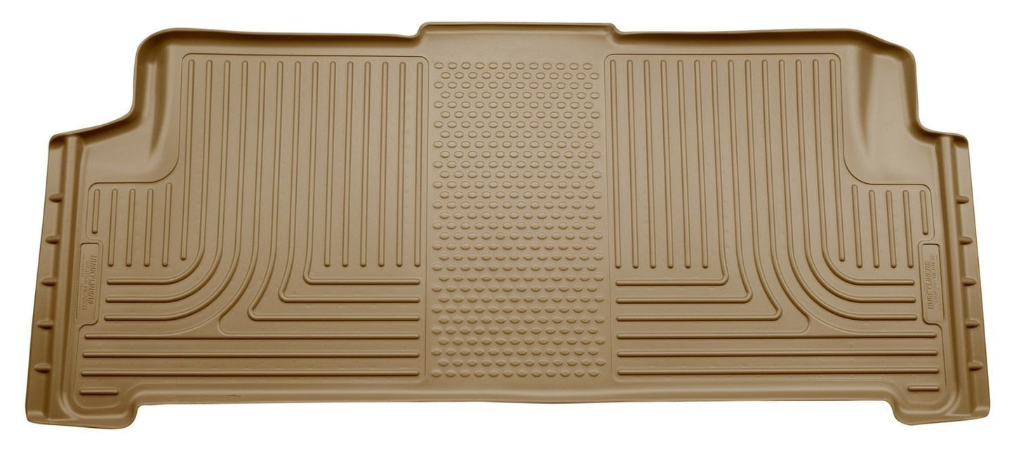 2008-2012 Chrysler Town Country/Dodge Grand Caravan WeatherBeater 2nd Row Tan Floor Liners by Husky Liners (19083)