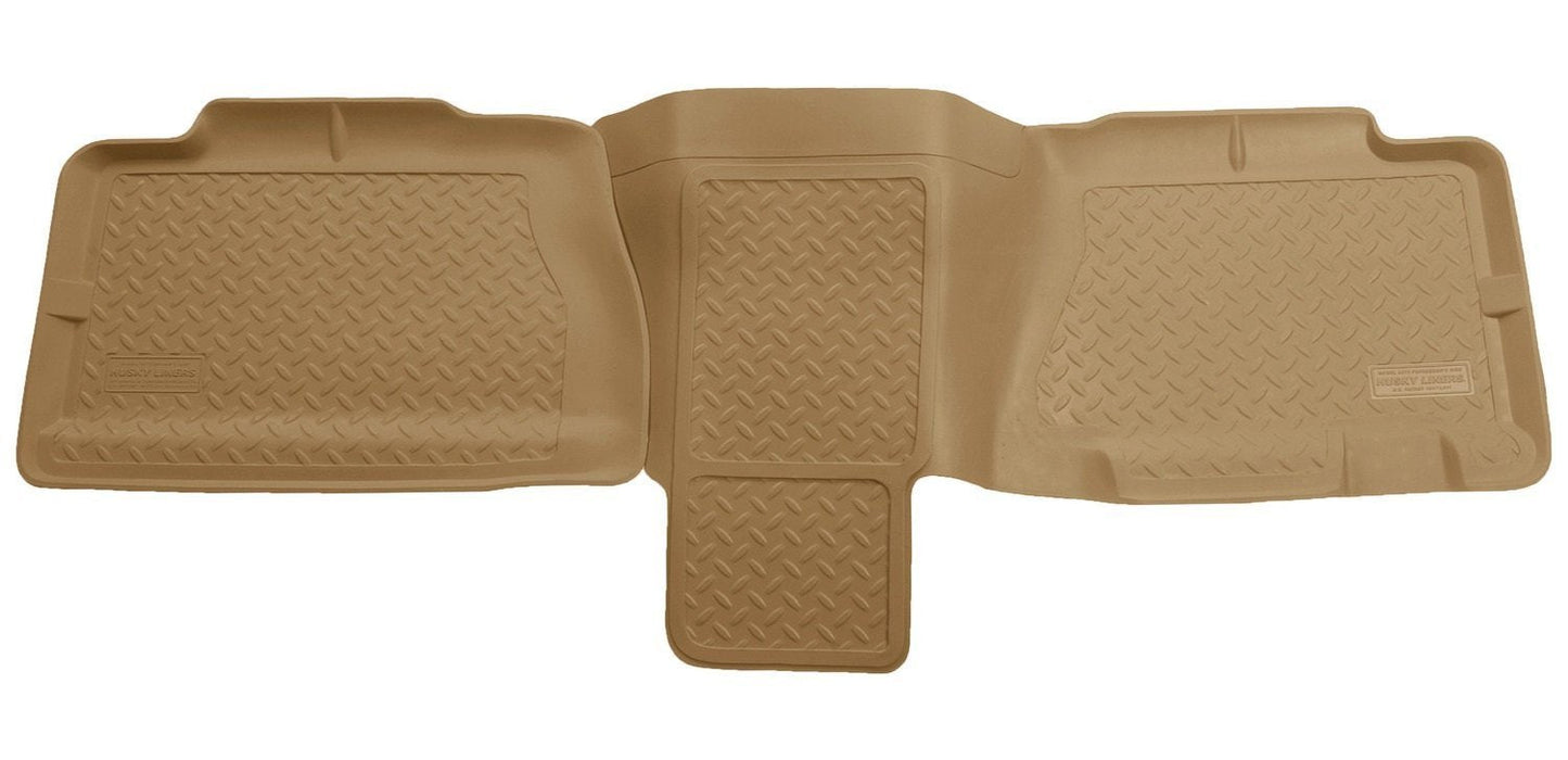2001-2006 Chevy Suburban/Yukon XL/Denali XL Classic Style 2nd Row Tan Floor Liners by Husky Liners (62753)