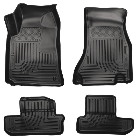 2008-2012 Dodge Challenger WeatherBeater Combo Black Floor Liners by Husky Liners (98021)