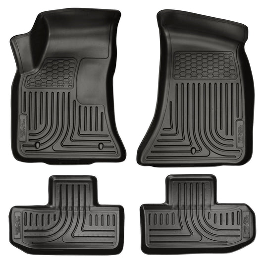 2011-2012 Dodge Challenger WeatherBeater Combo Black Floor Liners by Husky Liners (98071)