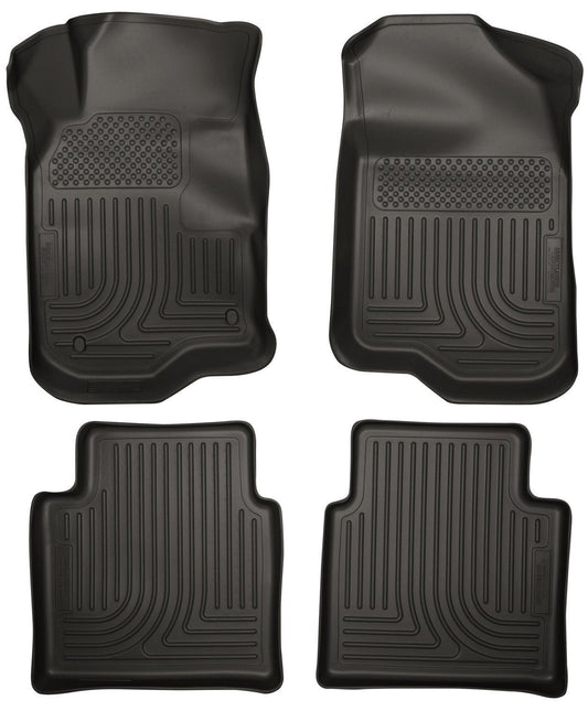 2008-2012 Chevy Malibu/07-09 Saturn Aura WeatherBeater Combo Black Floor Liners by Husky Liners (98111)