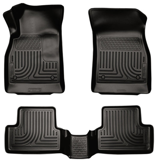 2011-2012 Chevrolet Cruze WeatherBeater Combo Black Floor Liners by Husky Liners (98161)