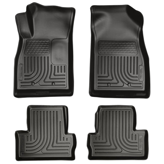 2011-2012 Chevrolet Volt WeatherBeater Combo Black Floor Liners by Husky Liners (98181)