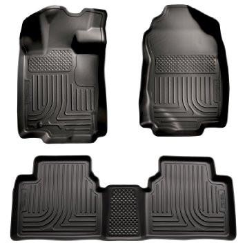 2010-2012 Ford Fusion/Lincoln MKZ (FWD) WeatherBeater Combo Black Floor Liners by Husky Liners (98361)