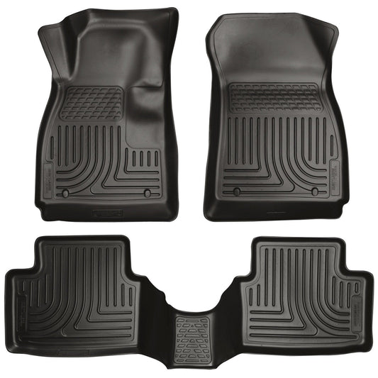 2011-2012 Ford Fiesta WeatherBeater Combo Black Floor Liners by Husky Liners (98751)