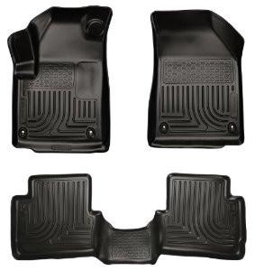 2013 Dodge Dart WeatherBeater Black Front & 2nd Seat Floor Liners by Husky Liners (99021)