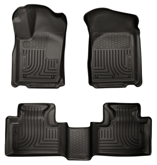 2011-2013 Dodge Durango / 11-13 Jeep Grand Cherokee WeatherBeater Combo Black Floor Liners by Husky Liners (99051)