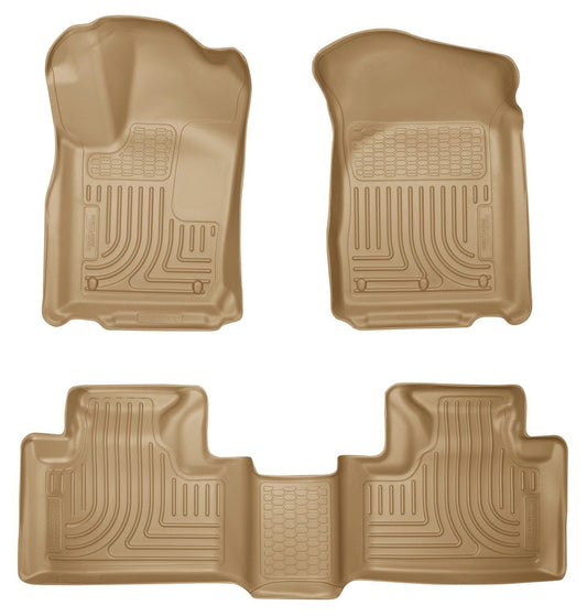 2011-2013 Dodge Durango / 11-13 Jeep Grand Cherokee WeatherBeater Combo Tan Floor Liners by Husky Liners (99053)