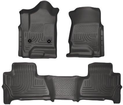 2015 Chevy/GMC Suburban/Yukon XL WeatherBeater Combo Black Front&2nd Seat Floor Liners by Husky Liners (99211)
