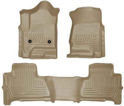 2015 Chevy/GMC Suburban/Yukon XL WeatherBeater Combo Tan Front & 2nd Seat Floor Liners by Husky Liners (99213)