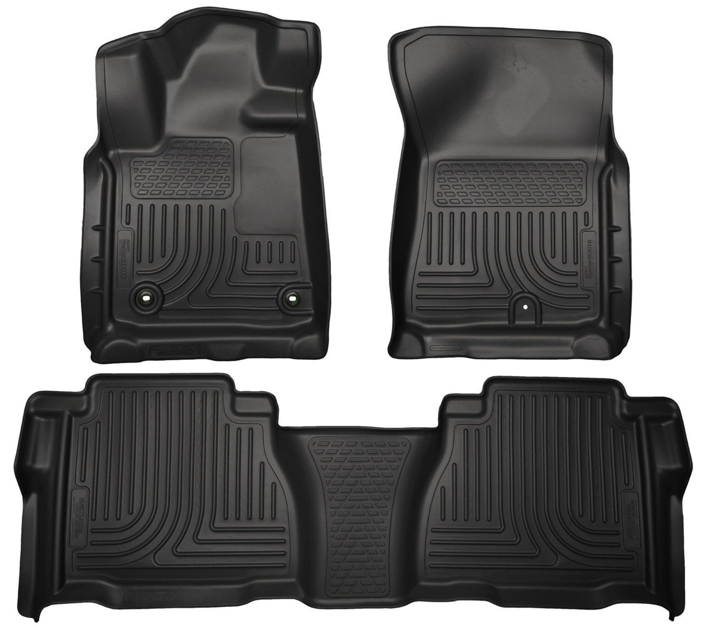 2012-2013 Toyota Tundra Weatherbeater Black Front & 2nd Seat Floor Liners by Husky Liners (99591)
