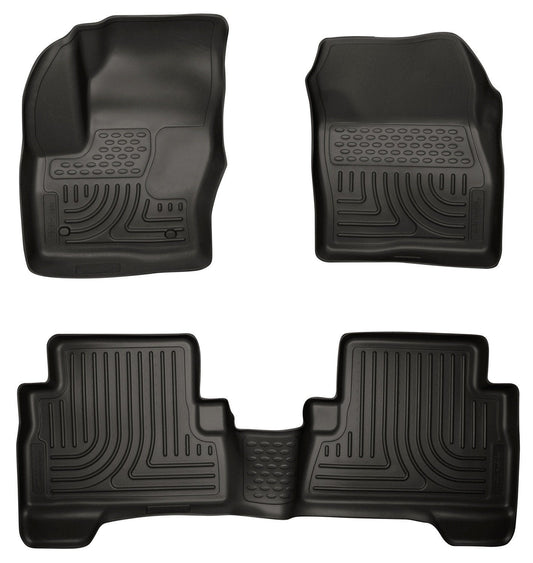 2013 Ford Escape WeatherBeater Combo Black Floor Liners by Husky Liners (99741)