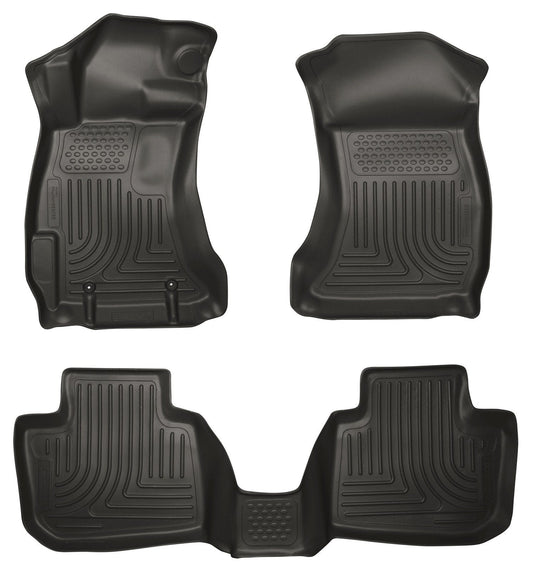 Husky Liners Front and Rear Floor Mats | 2015-2021 Subaru WRX/STI (99801)