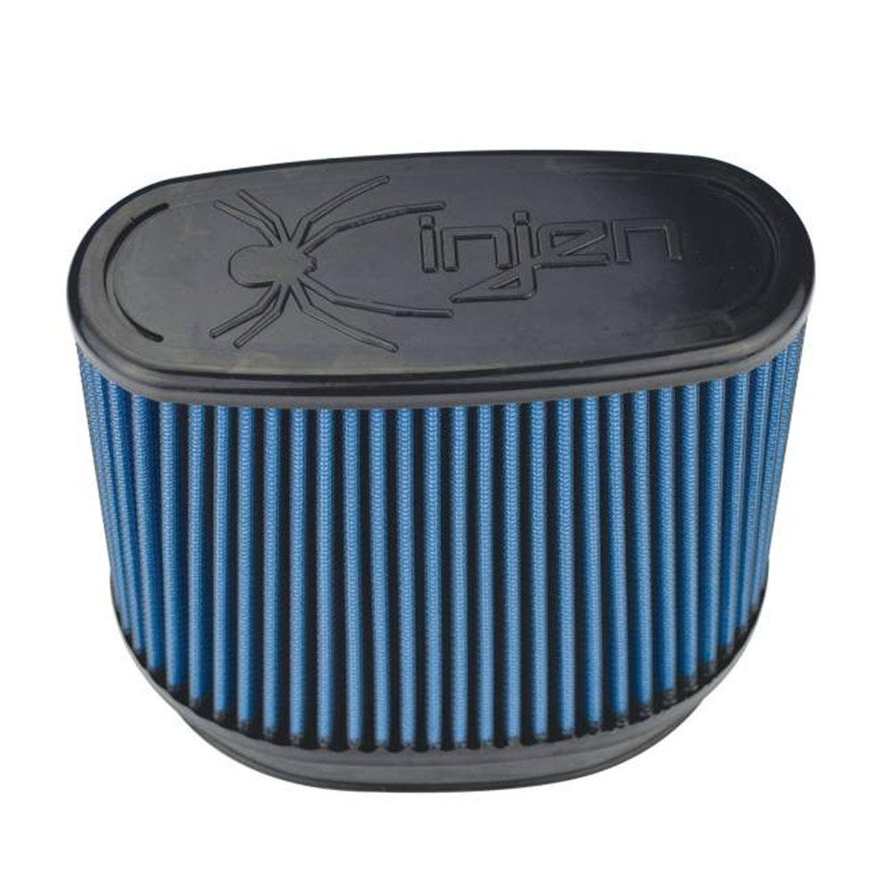 Injen SuperNano-Web Air Filter 6.70" x 4.55" ID / 7.70"x 5.70" Base / 5.55" Height / 7" x 2.75" Top (X-1129-BB)