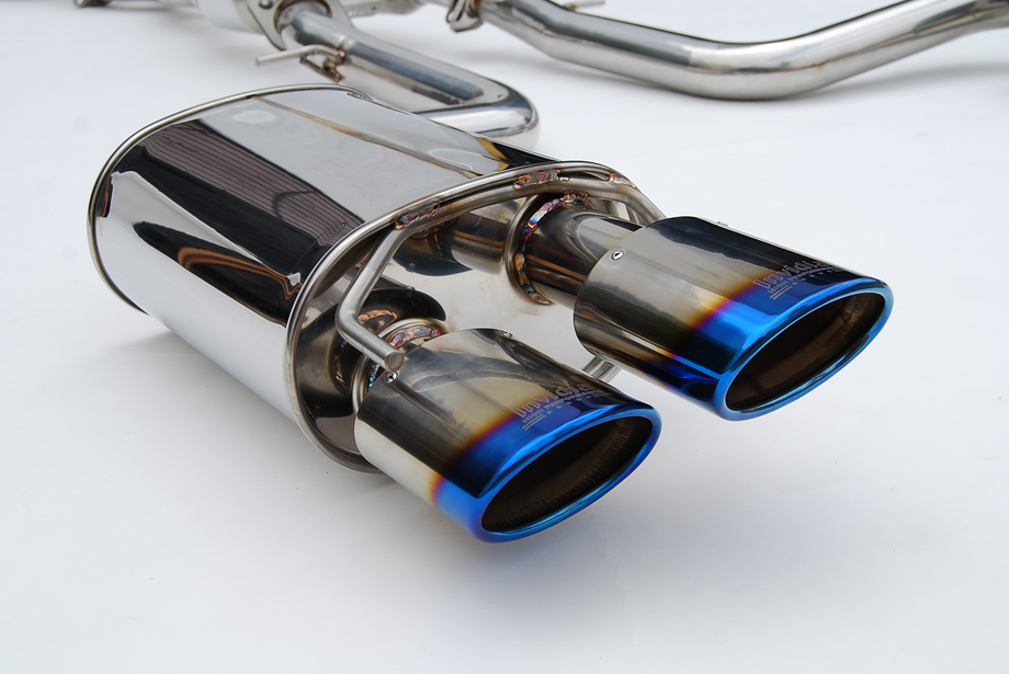 Invidia Rolled Titanium Burnt Quad Tip Cat-Back Exhaust | 2014-2019 Lexus RC-F Q300 (HS14LRF3TH)