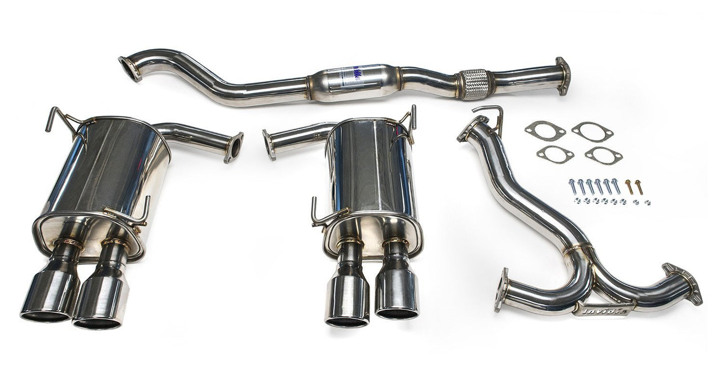 Invidia Q300 Rolled Polished 4 tip Catback Exhaust | 2015-2021 Subaru WRX / STI (HS15STIG3S)