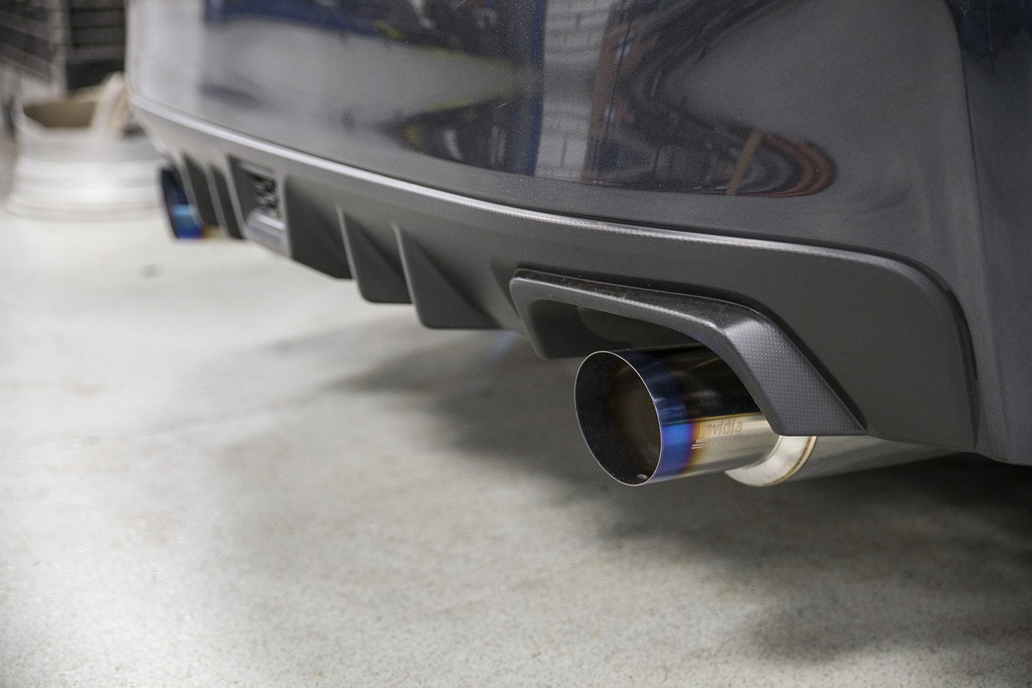 Invidia N1 Twin Outlet Single Layer Tip SS Cat-Back Exhaust | 2015-2021 Subaru WRX/STI Sedan (HS15STIGTP)