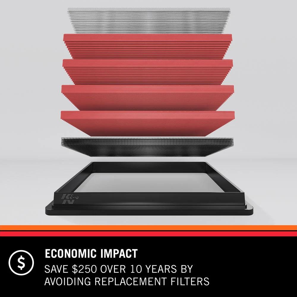 Replacement Air Filter by K&N (33-2384)