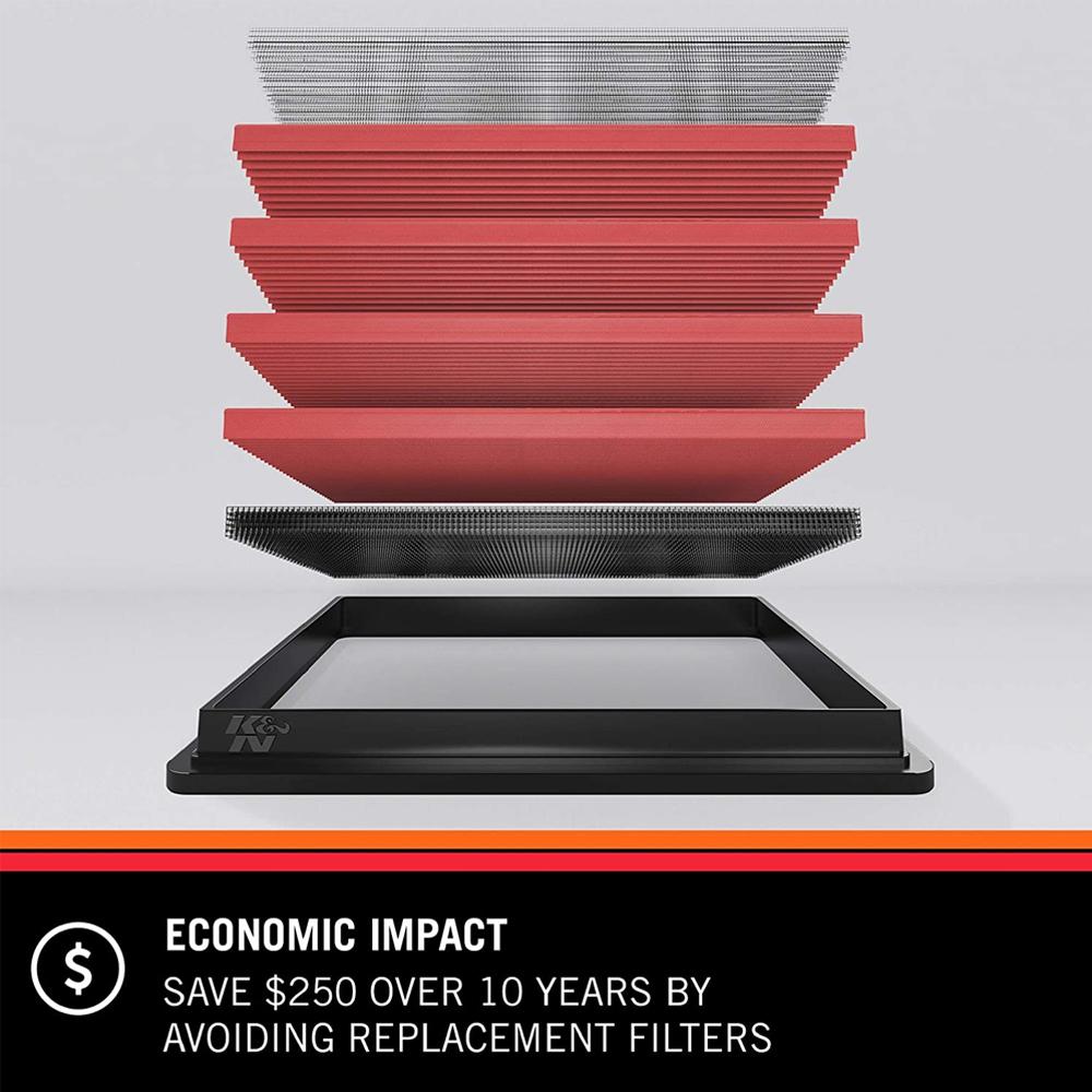 K&N Replacement Air Filter | Multiple Fitments (33-2453)