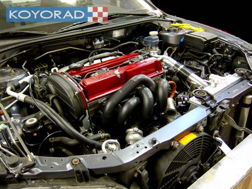 Koyo Half-Size Aluminum Radiator | 2003-2006 Mitsubishi Evo 8/9 (HH032412)