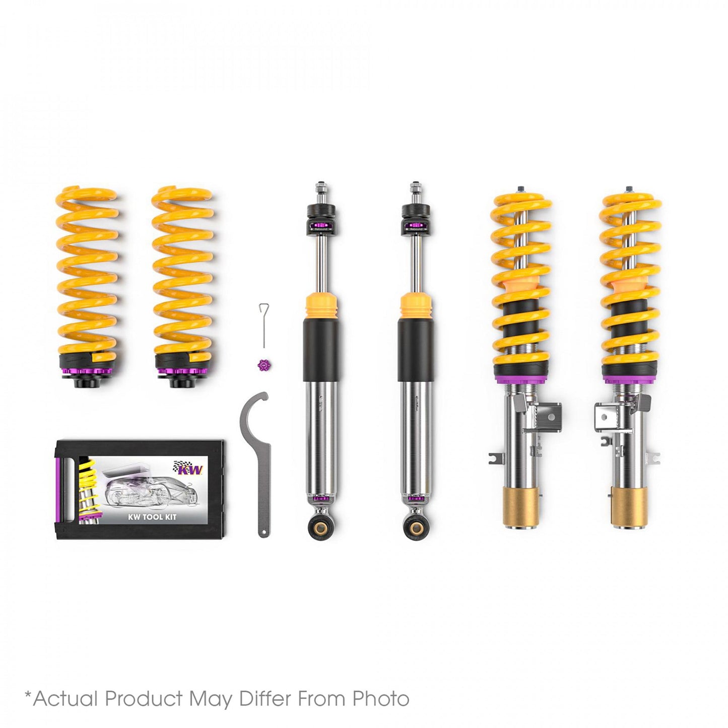 KW V3 Leveling Coilover Kit | 2015-2020 Audi A3 / S3 Quattro (352081000M)