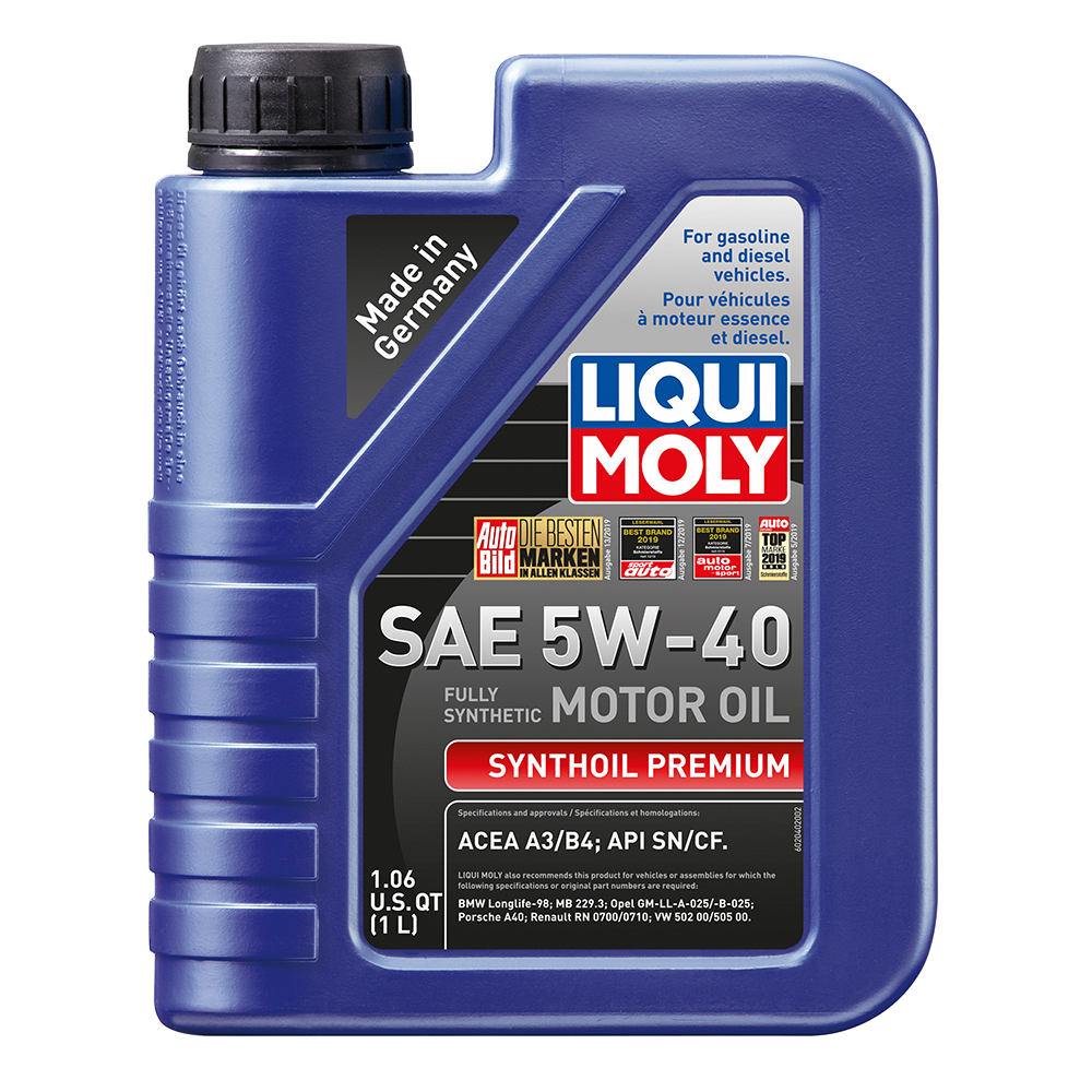 LIQUI MOLY 1L Synthoil Premium Motor Oil SAE 5W-40 (2040)