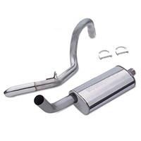 1991-1995 Jeep Wrangler Cat Back Exhaust; Single Straight Passenger Side Rear Exit by Magnaflow (15853)