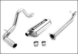 2005-2013 Toyota Tacoma Cat Back Exhaust; Single Passenger Side Rear Exit by Magnaflow (16625)