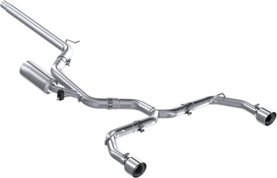 MBRP Stainless Steel 3" Cat-Back - 2.5" Dual Split Exit | 2022 - 2024 VW MK8 Golf GTI (S4617)