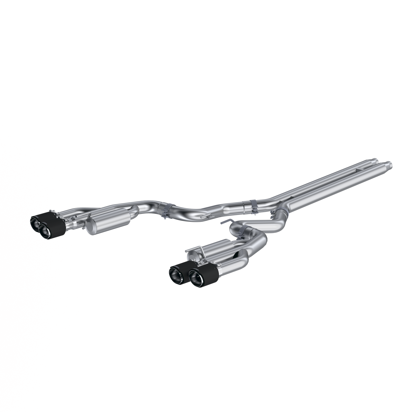 MBRP 3-Inch Race Dual Exit Cat-Back Exhaust w/Carbon Fiber Tips | 2018 - 2023 Ford Mustang GT (S72073CF)