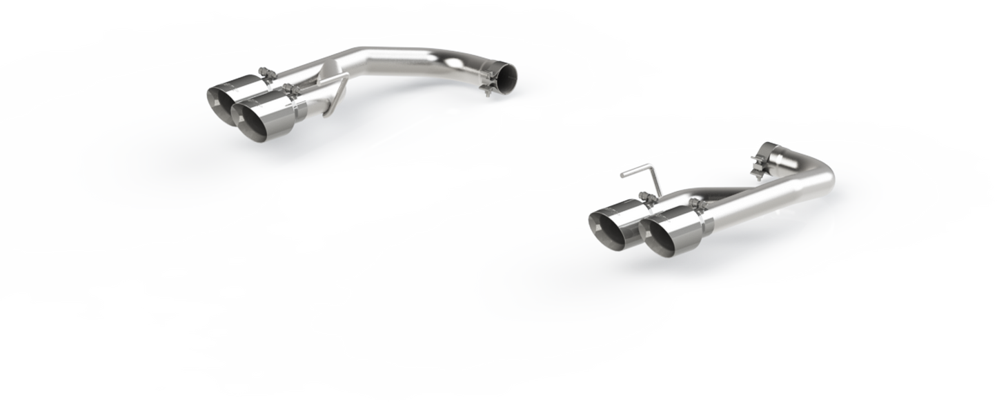 MBRP 2.5" Race Quad Exit Axle-Back Exhaust| 2018 - 2023 Ford Mustang GT (S7211)