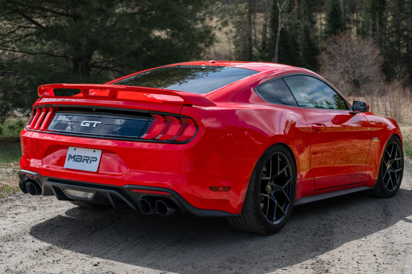 MBRP 2.5" Race Quad Exit Axle-Back Exhaust| 2018 - 2023 Ford Mustang GT (S7211)