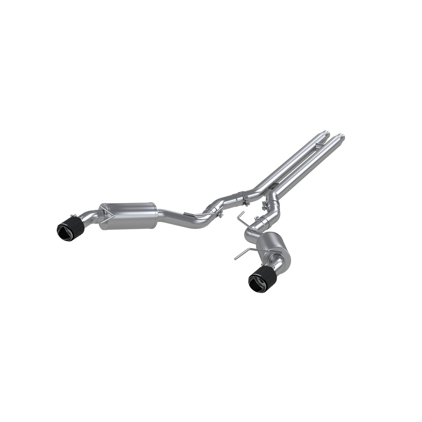 MBRP 3-In Street Dual Exit Cat-Back Exhaust w/ Carbon Fiber Tips | 2015 - 2017 Ford Mustang GT (S72773CF)