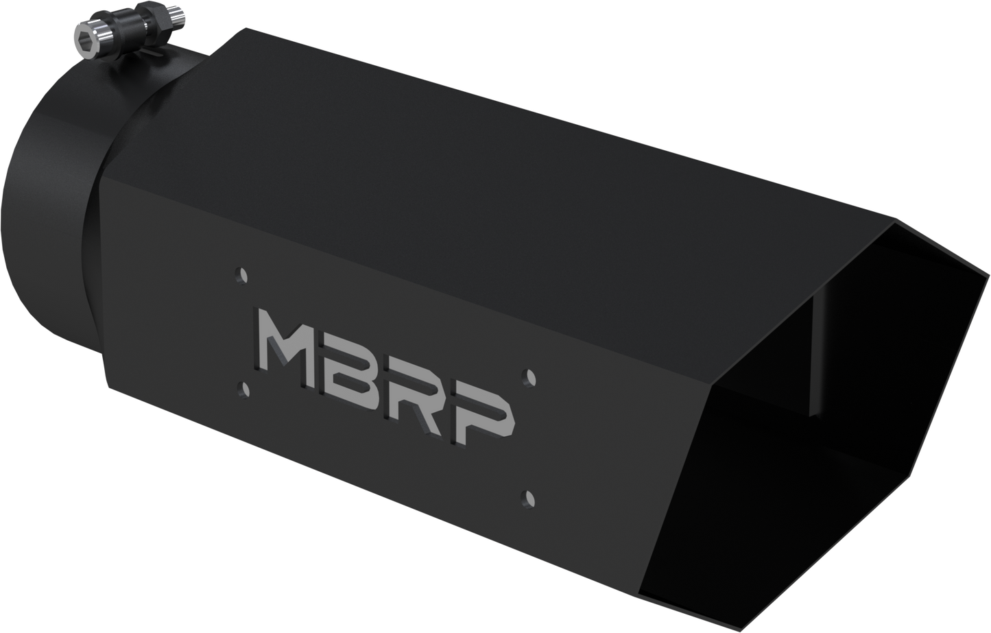 MBRP Single Wall Hex Angle Cut 6-Inch Outlet | Universal (T5166BLK)