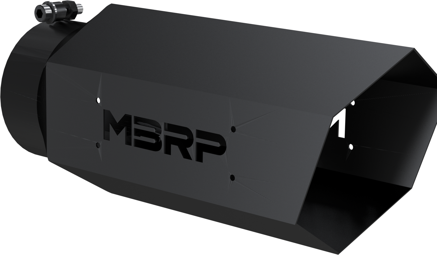 MBRP Single Wall Hex Angle Cut 6-Inch Outlet | Universal (T5167BLK)