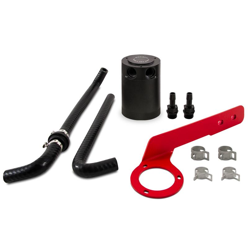 Mishimoto Direct Fit Baffled Oil Catch Can - PCV Side | Multiple Fitments (MMBCC-ACRD20-18PBEBK)