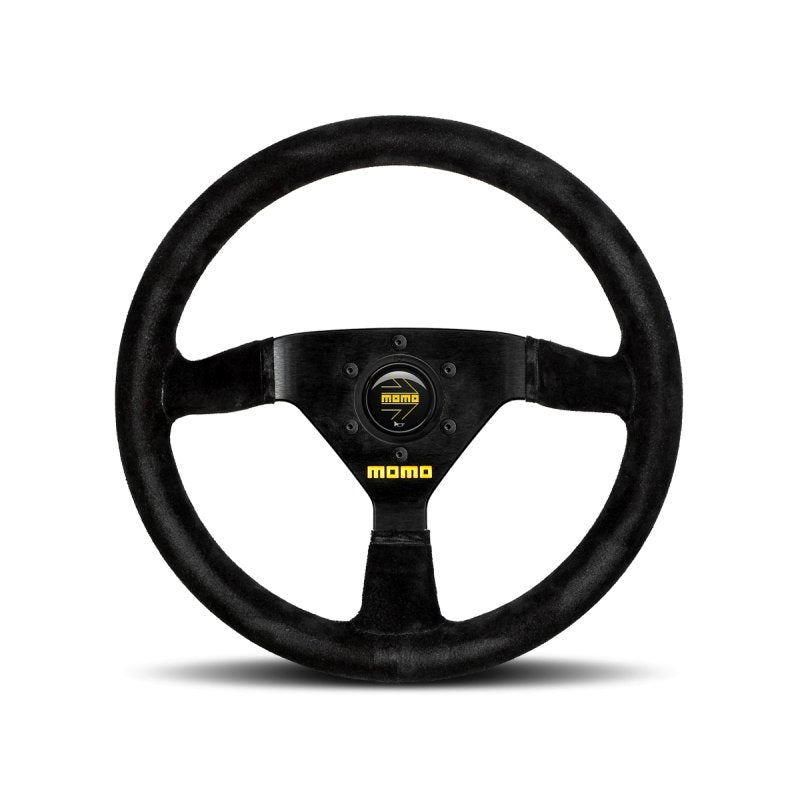 Momo MOD69 Steering Wheel 350mm - Black Suede/Black Spokes