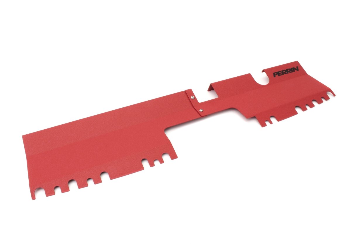 Perrin 2pc Radiator Shroud For Use w/out OEM Intake Scoop Red 2015-2021 WRX / 2015-2021 STI