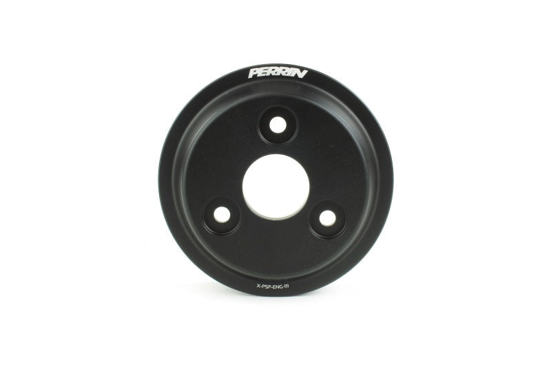 Perrin Lightweight Water Pump Pulley - Black | 2015-2021 Subaru WRX (PSP-ENG-111BK)