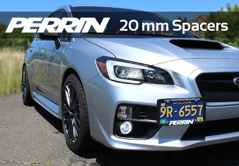 Perrin 5x114.3 Subaru Wheel Spacers - 20mm Hub-centric | 2004-2021 Subaru WRX STI, and 2015-2023 Subaru WRX (PSP-WHL-020BK)