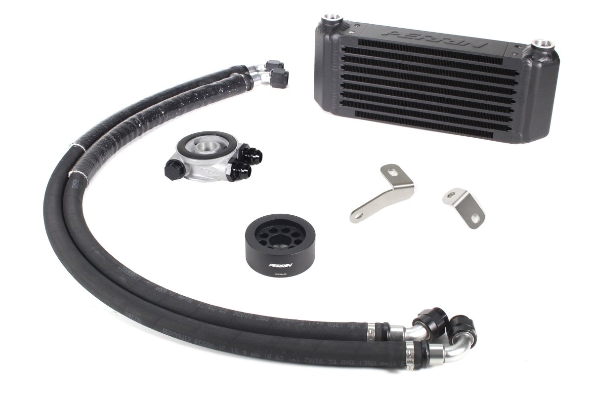Perrin Oil Cooler Kit Black Front Mounted 2022-2025 WRX CVT