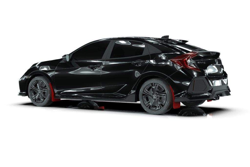 RallyArmor Polyurethane Mud Flaps | 2017-2021 Honda Civic Sport Touring FK7 (MF51-UR)