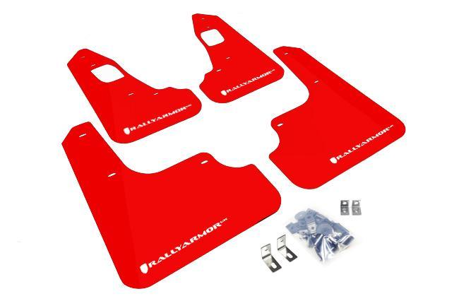 RallyArmor Polyurethane Mud Flaps | 2008-2015 Mitsubishi Evolution X (MF10-UR)