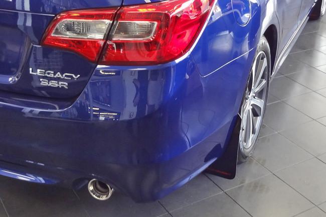 Subaru Legacy 2015+ Direct Fit Mud Flaps by Rally Armor - Black/Red (MF34-UR-BLK/RD)