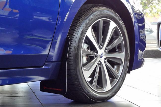 Subaru Outback 2015+ Direct Fit Mud Flaps by Rally Armor - Black/Red (MF36-UR-BLK/RD)